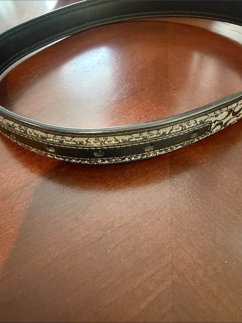 Coach extra large dog collar with fire hydrant charm
